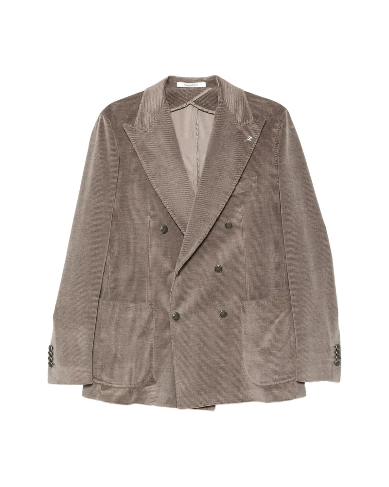 Tagliatore Giacca Double-breasted Corduroy Jacket Grey