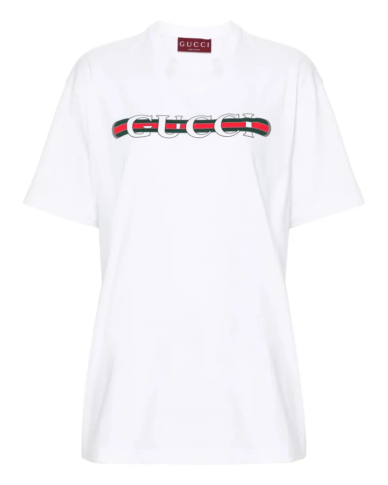 Gucci Logo-print Cotton T-shirt White