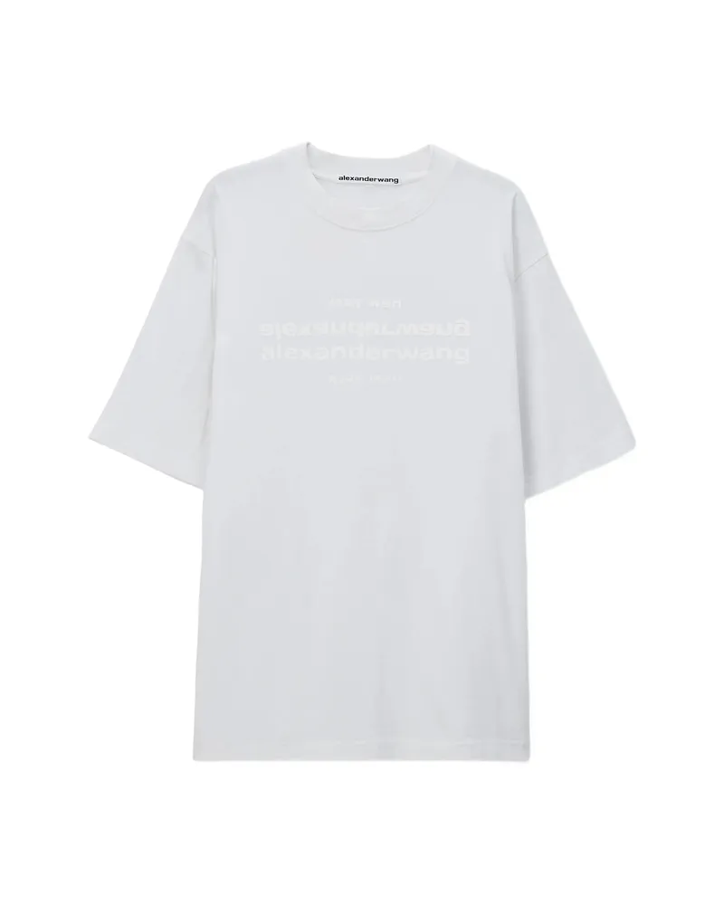 Alexander Wang Short Sleeve T-shirt W/ Mirror Logo White