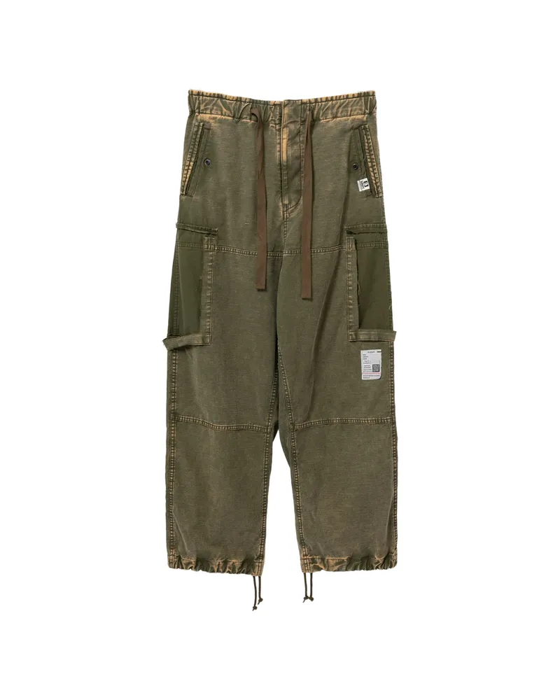 MIHARAYASUHIRO Cotton Cargo Pants Green