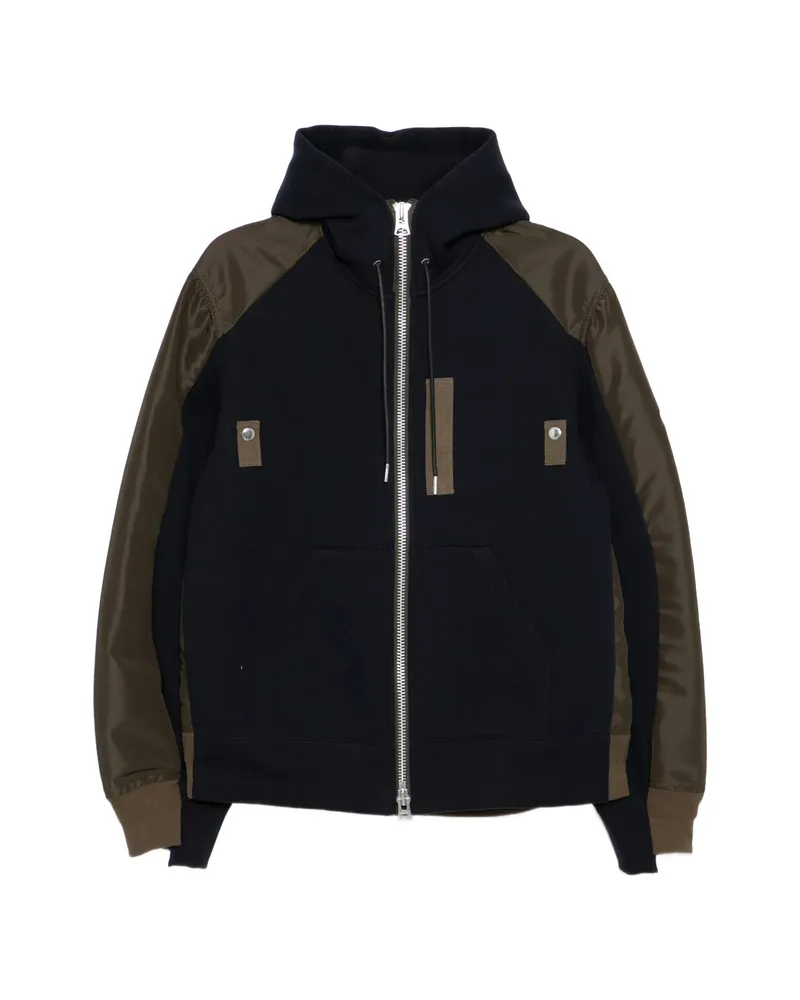 Sacai Sponge Hooded Jacket Blue