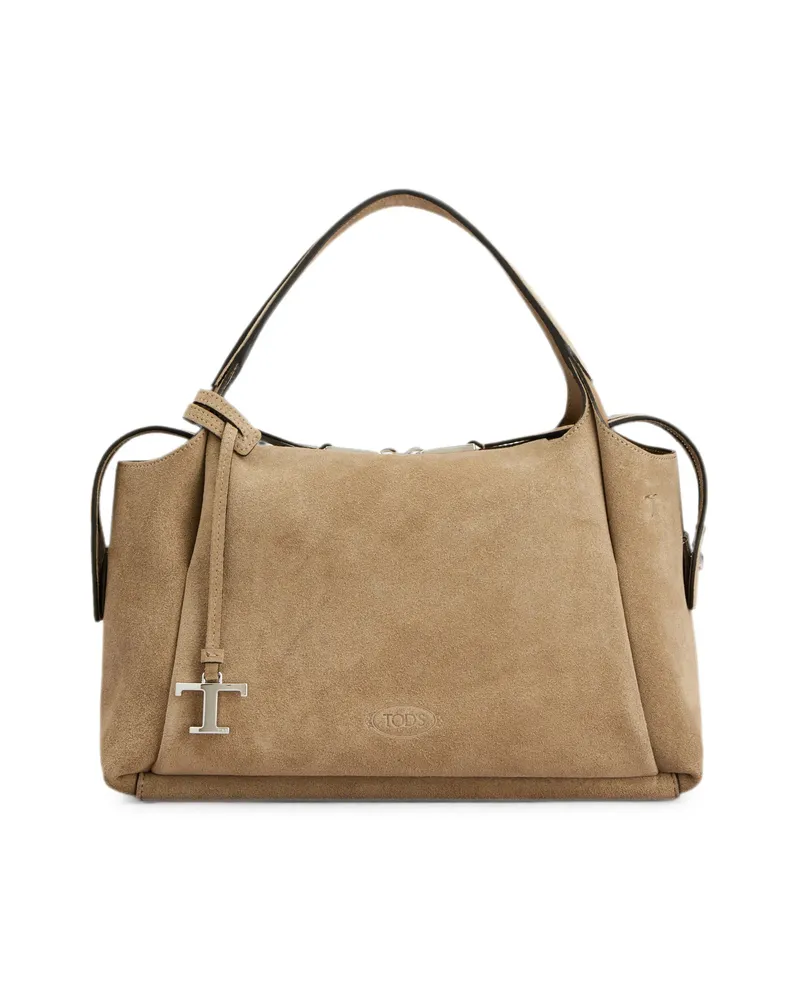 TOD'S Apa Bauletto T Timeless Tote Bag Neutrals