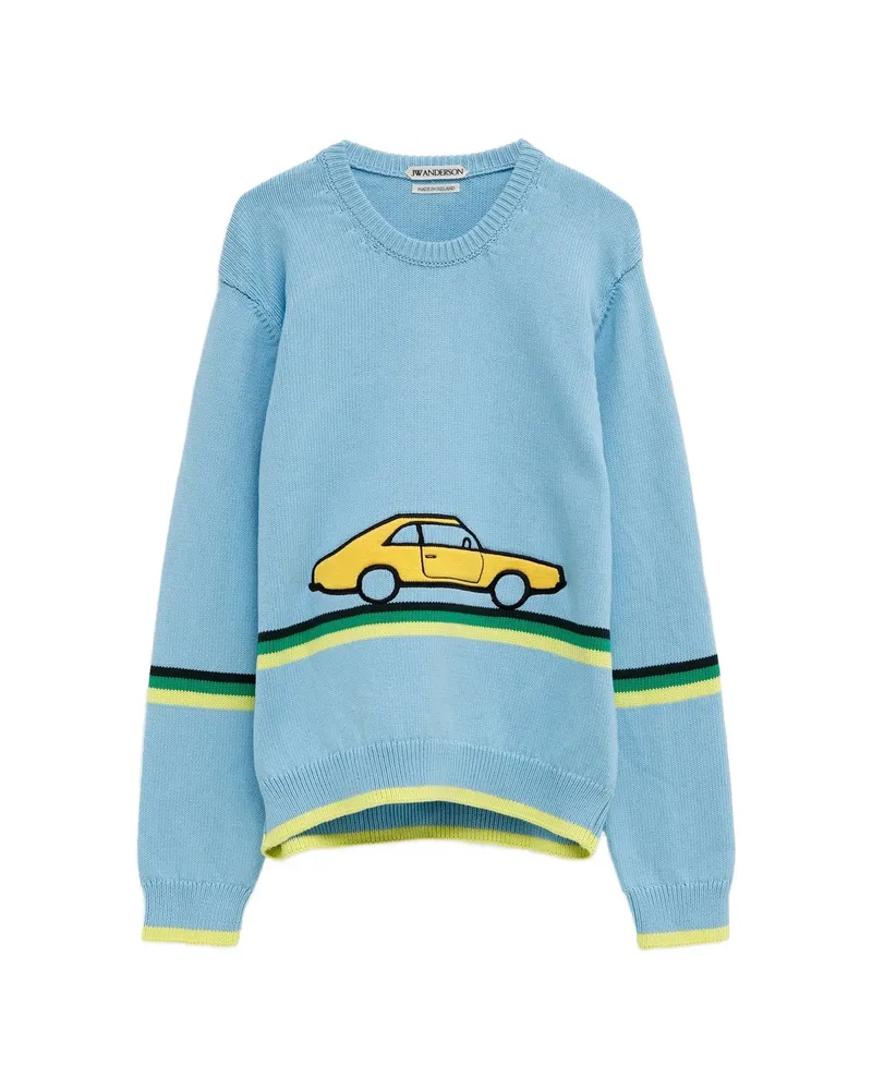 J.W.Anderson Car-motif Sweater Blue
