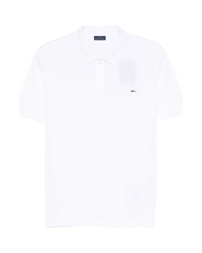 Paul & Shark Logo-detail Polo Shirt White