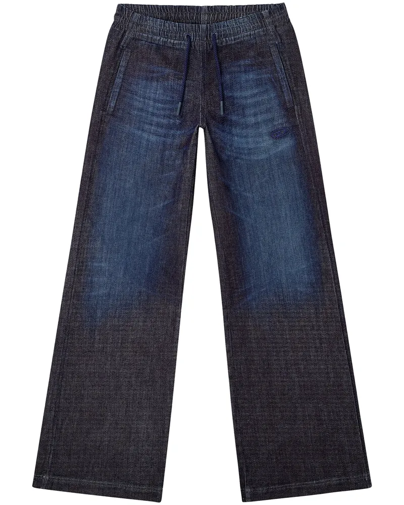 Diesel D-Ainty Wide-leg Jeans Blue
