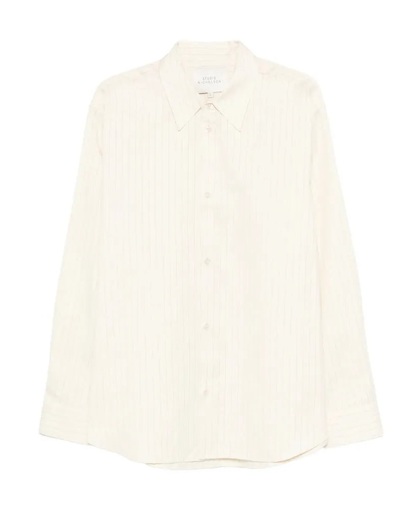 Studio Nicholson Striped Shirt Neutrals