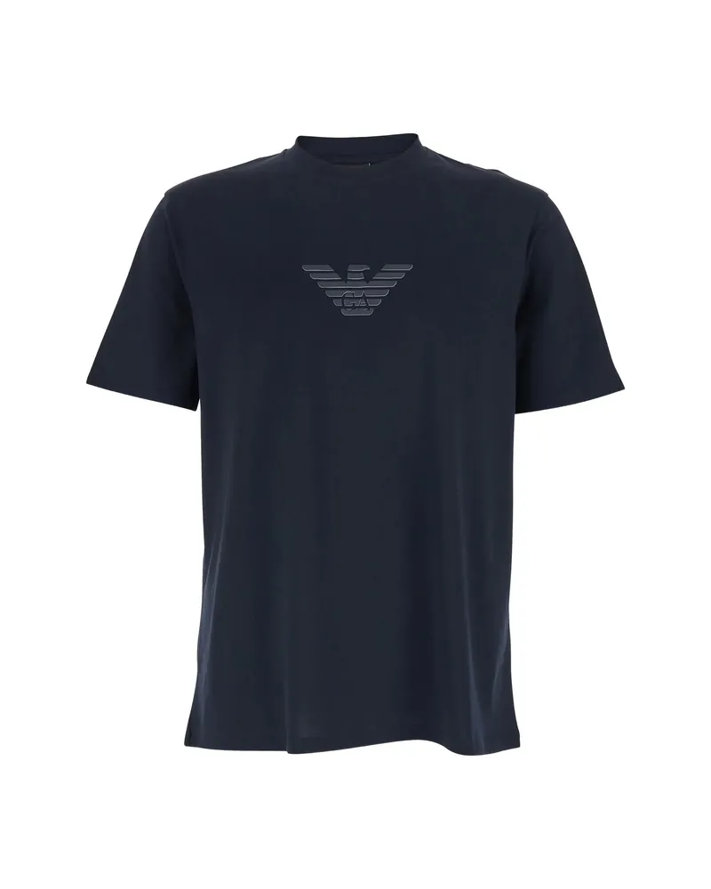 Emporio Armani Logo-print T-shirt Blue