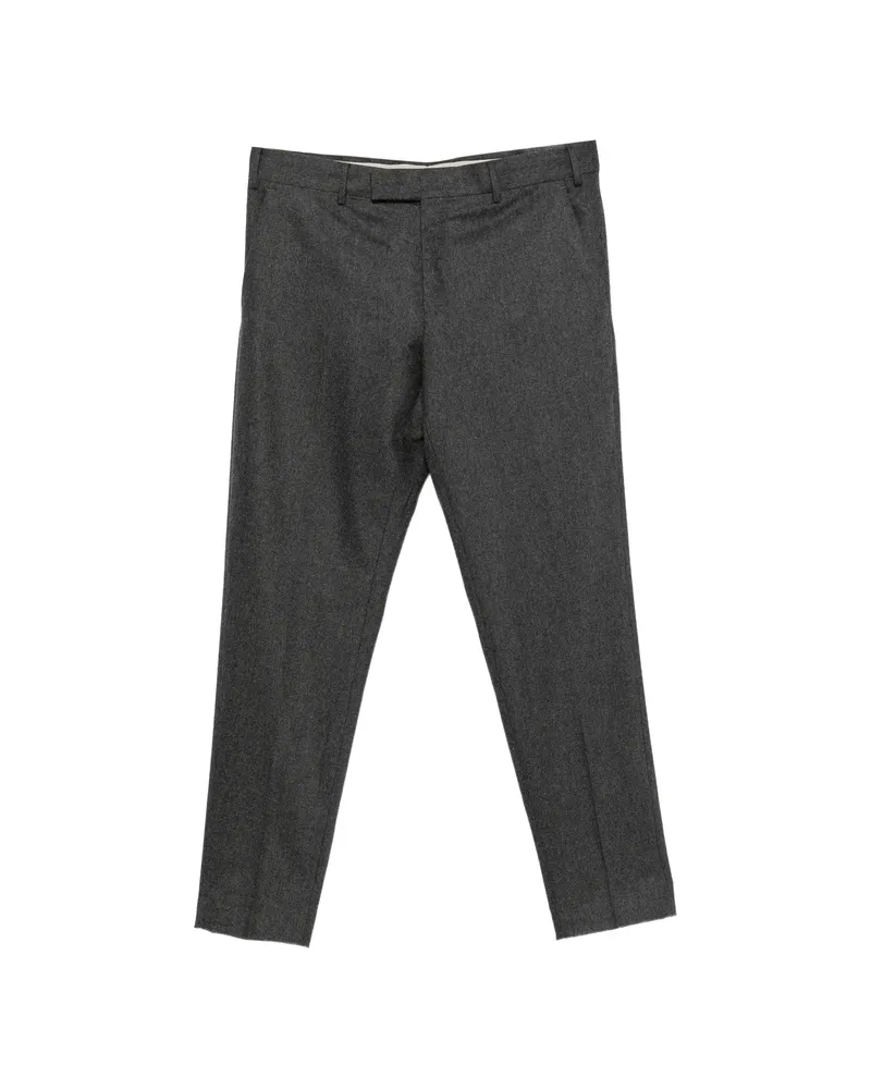 PT TORINO Pressed-crease Tailored Trousers Grey