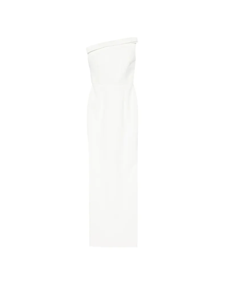 NEW ARRIVALS Fuji Bow-detail Maxi Dress White