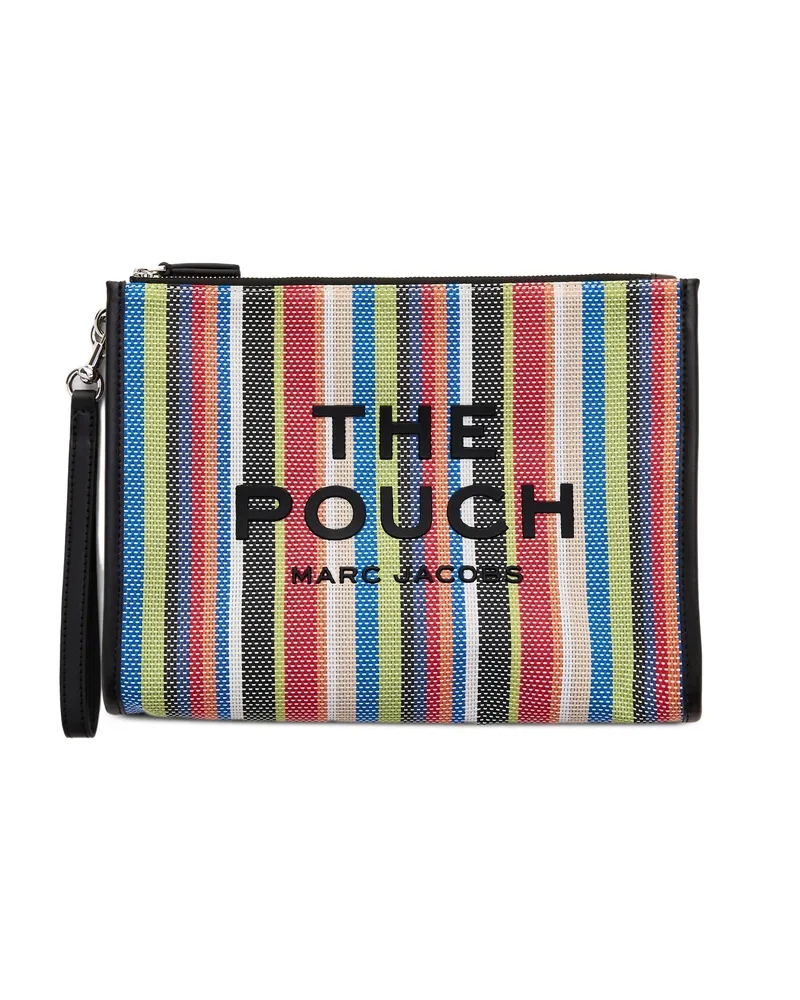 Marc Jacobs Striped Zip-pouch Red