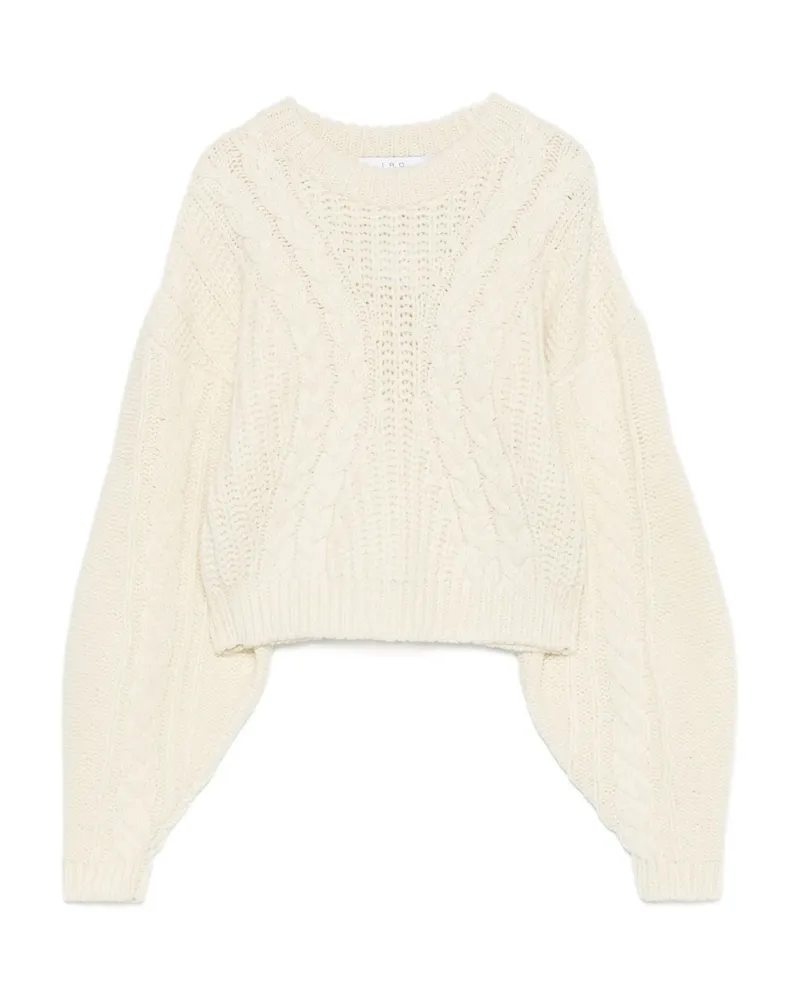 IRO Wool Cable-knit Sweater Neutrals