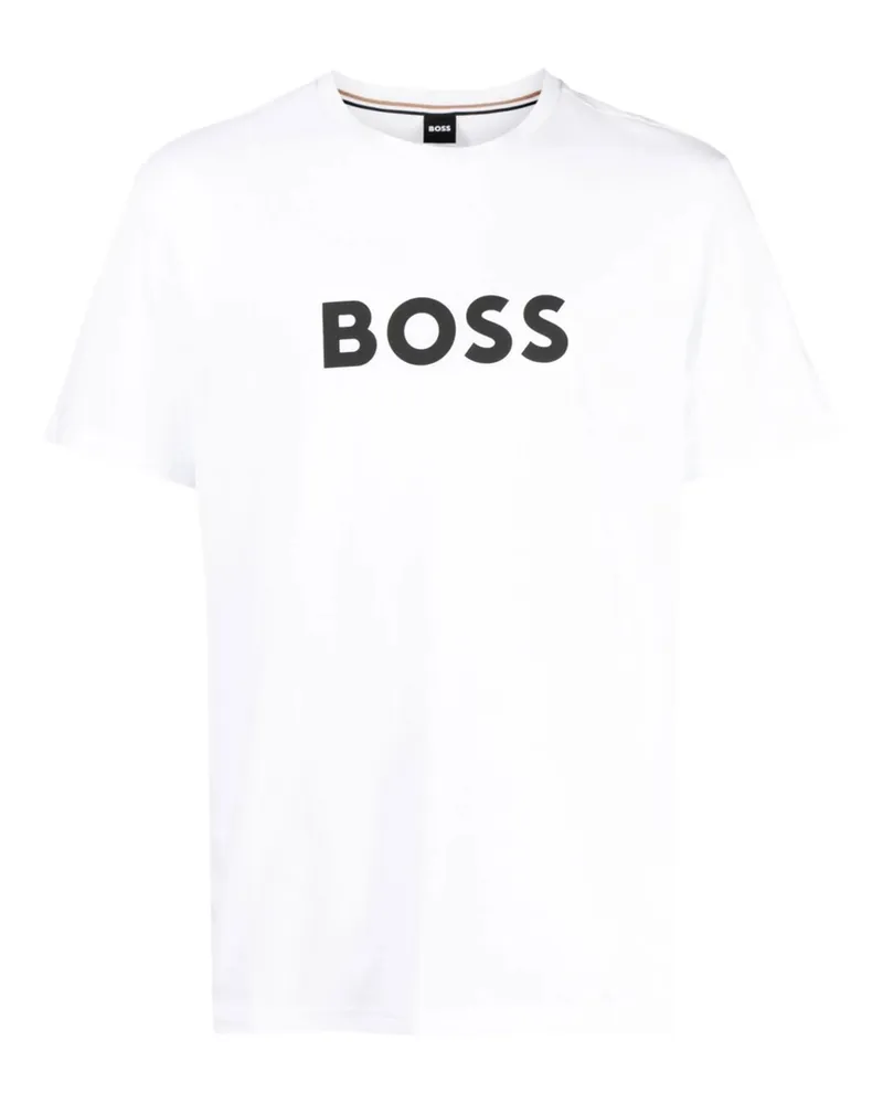 HUGO BOSS Logo-print Cotton T-shirt White