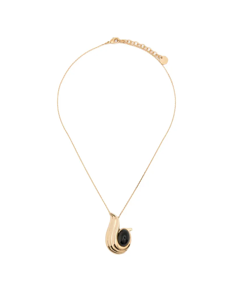 Ferragamo Abstract-pendant Necklace Gold