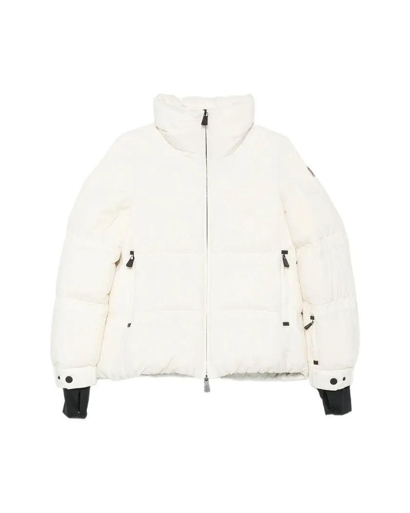 Moncler Quilted High-neck Jacket White
