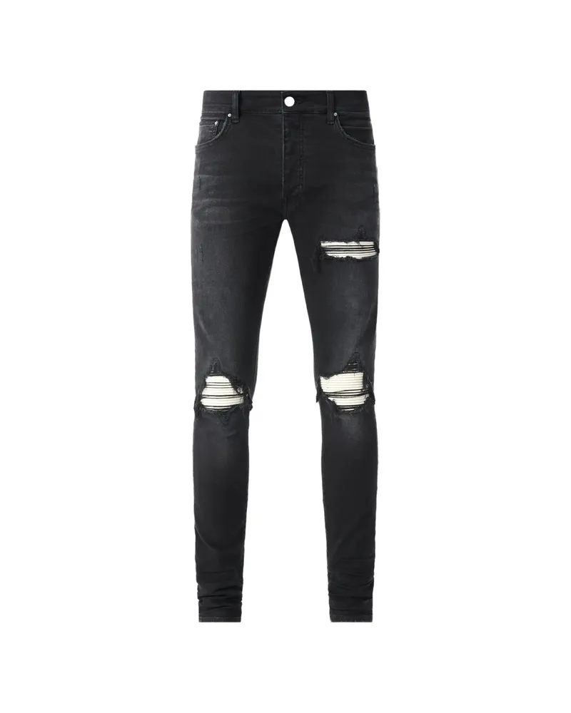 Amiri MX1 Ultrasuede Slim-fit Jeans Black