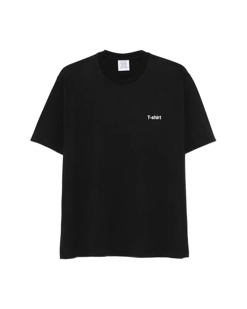 VETEMENTS Slogan-print T-shirt Black