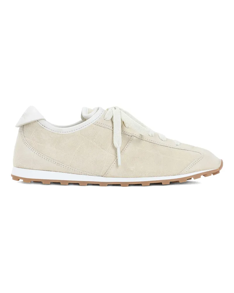 Jacquemus The Tennis Lace-up Sneakers Neutrals