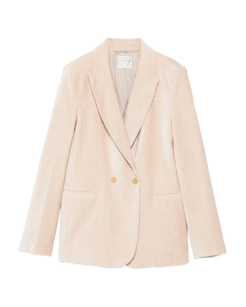 forte_forte Double-breasted Blazer Neutrals