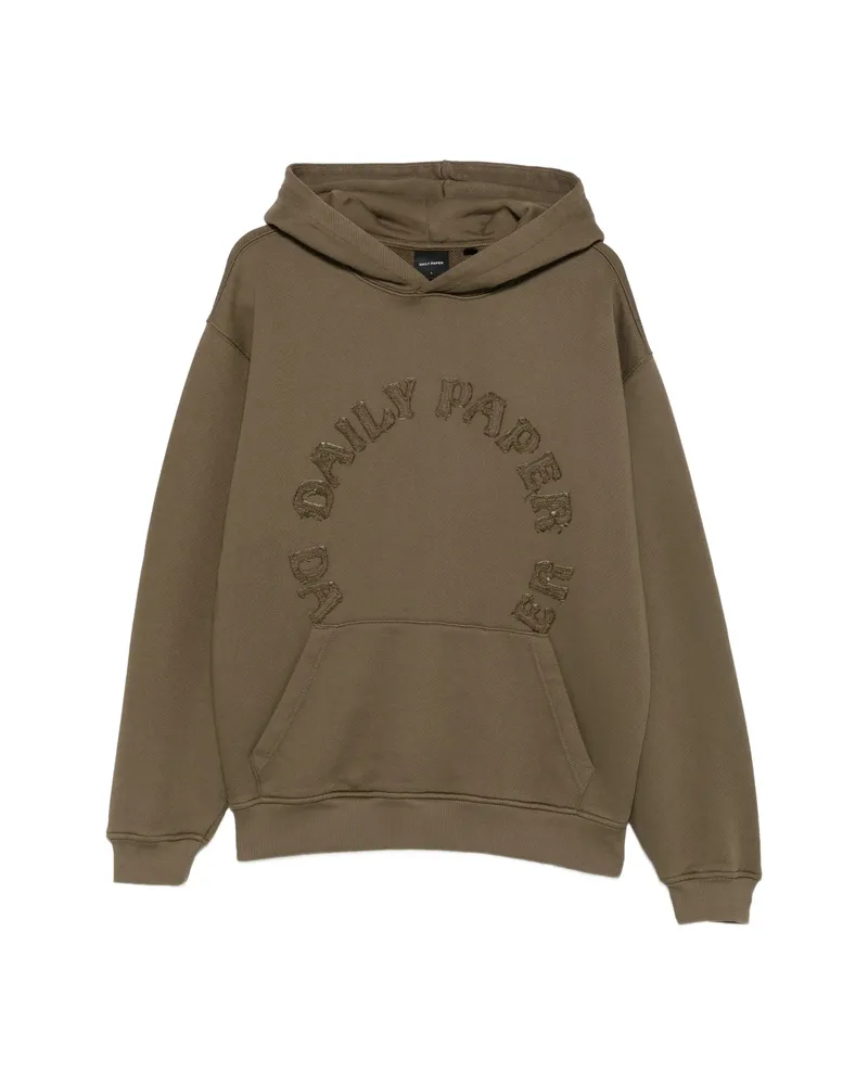 Daily Paper Orbit Logo-patch Hoodie Green