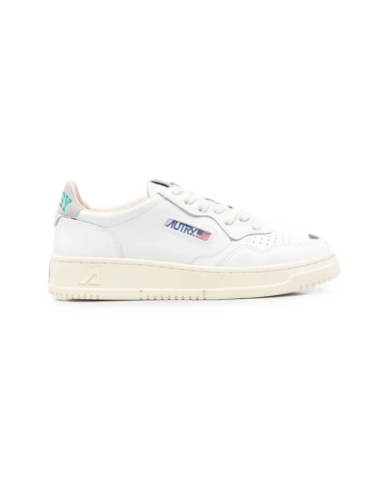 AUTRY Medalist Panelled Leather Sneakers White