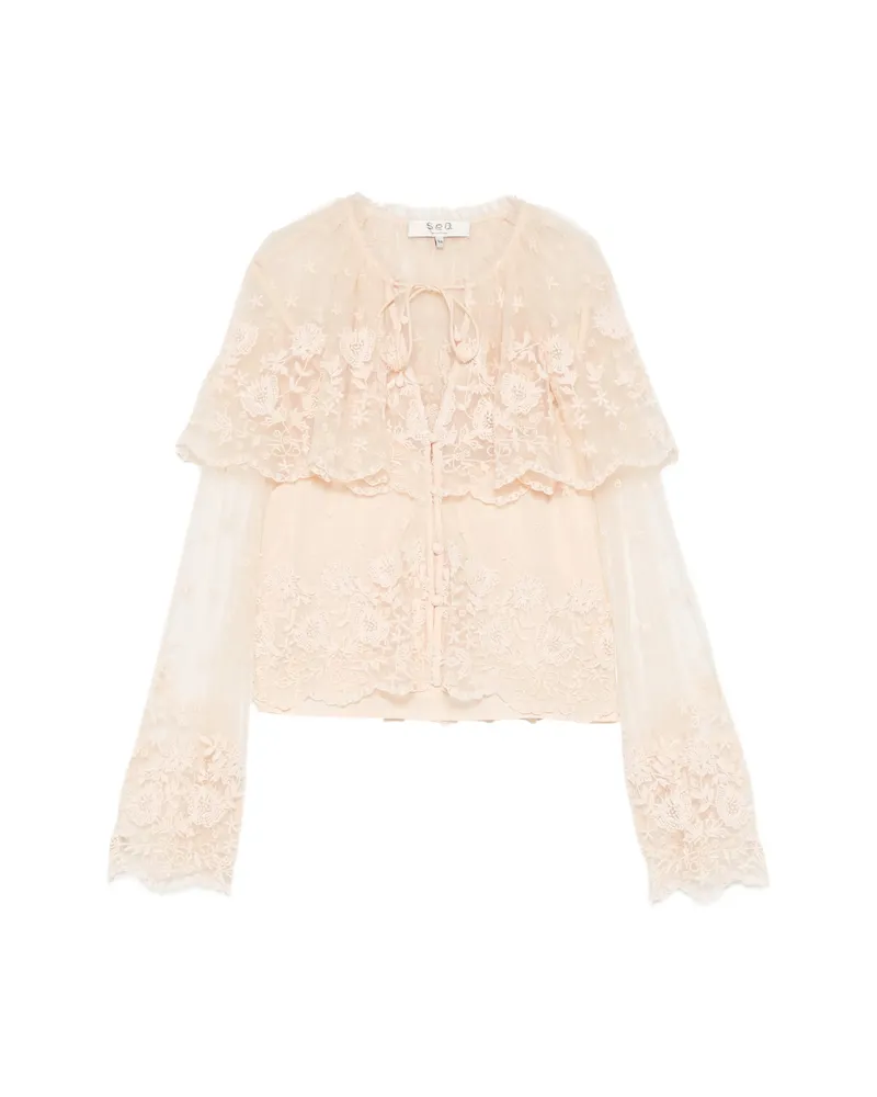 Sea Bronte Ruffled Blouse Neutrals