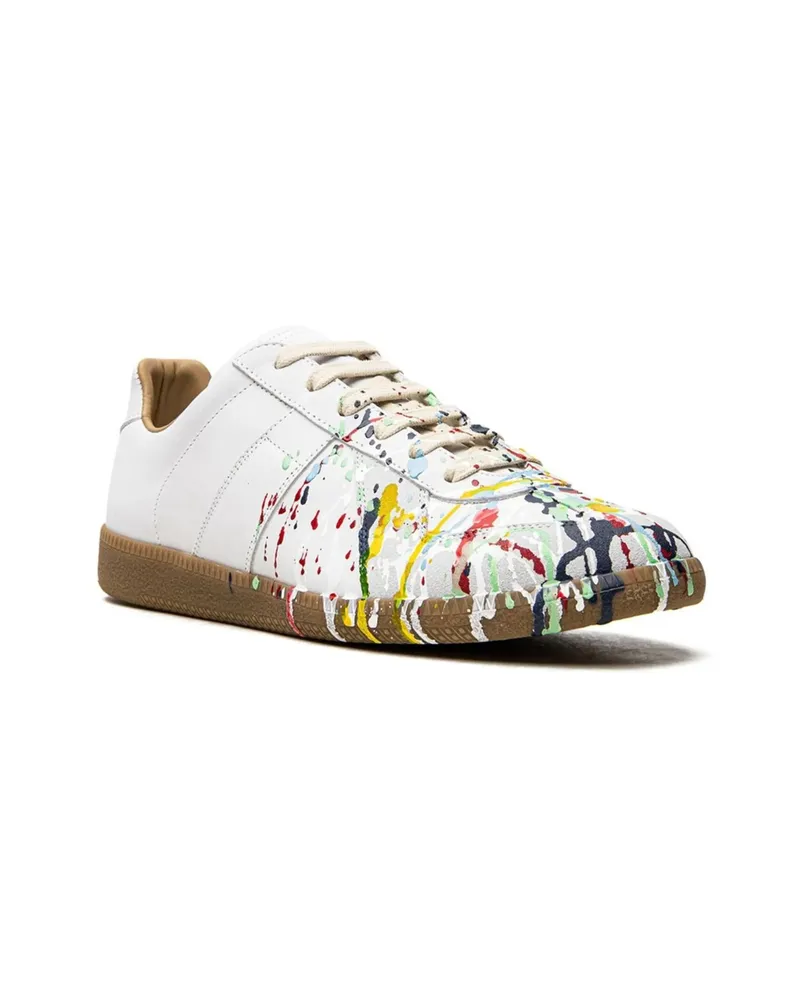 Maison Margiela Replica Paint Low-top Sneakers White