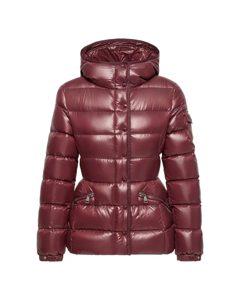Moncler Barante Hooded Short Down Jacket Red