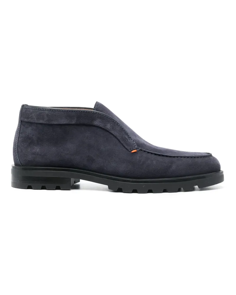 Santoni Detroit Rock Boots Blue