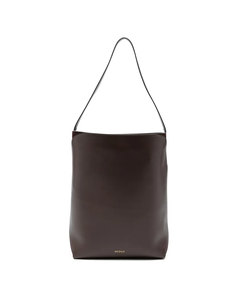NEOUS Thea Panelled Shoulder Bag Brown