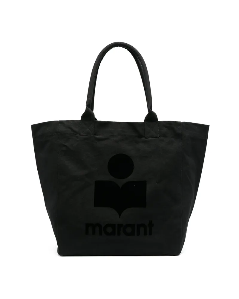 Isabel Marant Yenky Logo-print Tote Bag Black