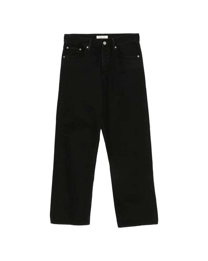 Sunflower Loose Straight-leg Jeans Black