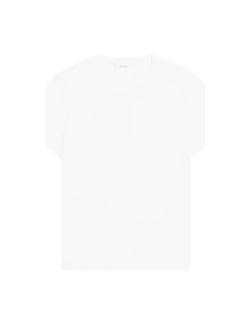 Max Mara Logo-embroidered T-shirt White