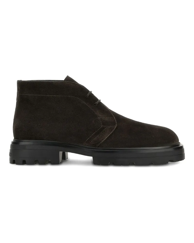 Hogan Suede Boots Brown