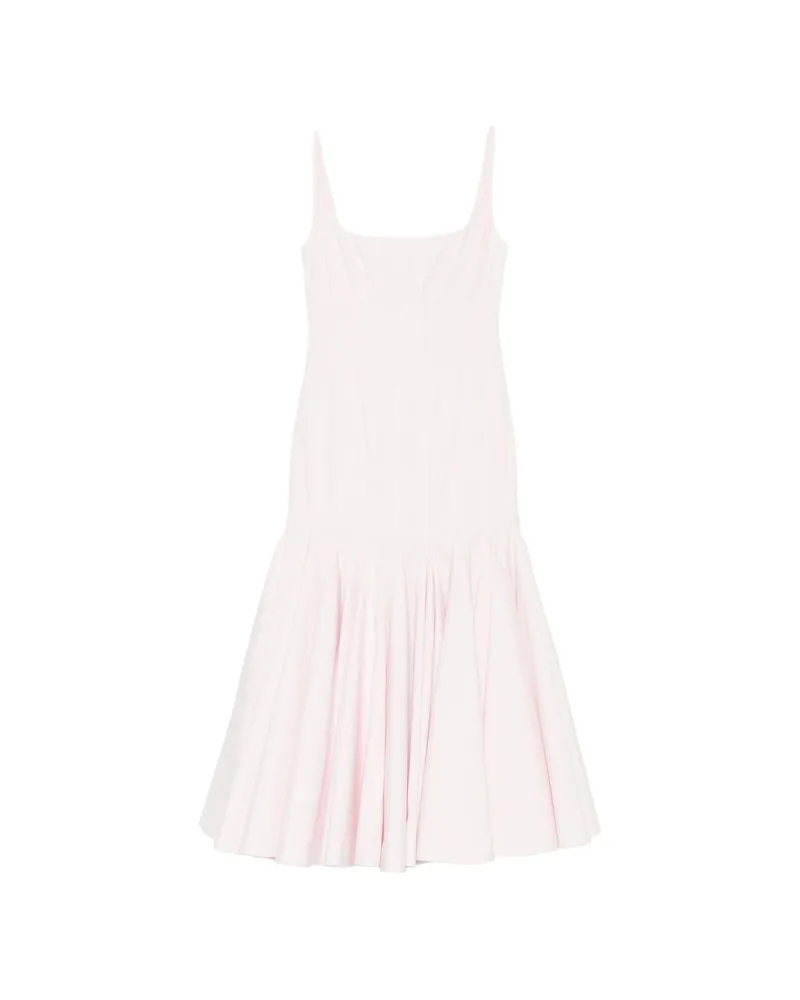 Jacquemus Flared Midi Dress Pink