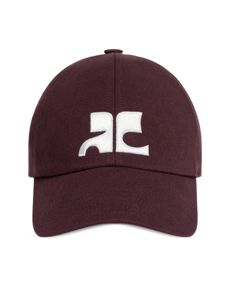 Courrèges AC-logo Cotton Cap Purple
