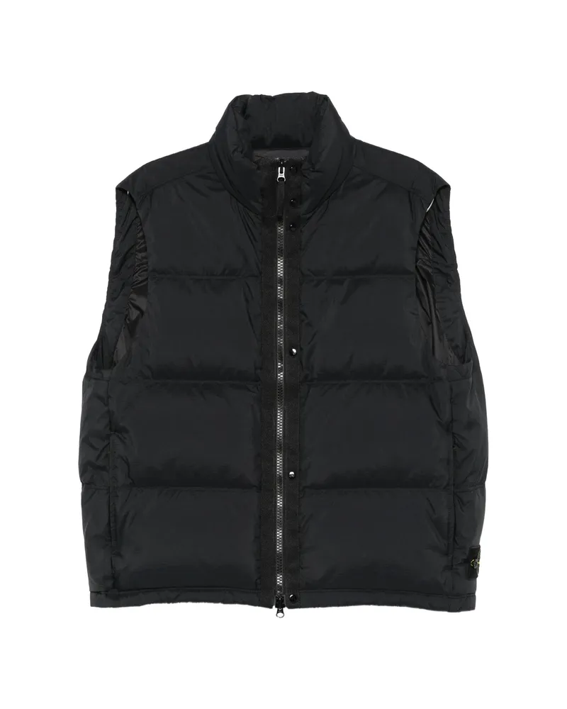 Stone Island G100004 Matt Ripstop Cordura Advanced Fabrics Down Vest Black