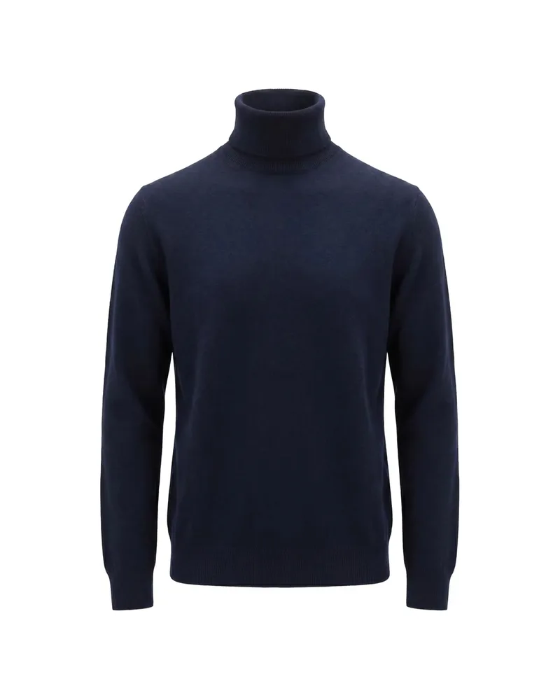 Drumohr  Roll-neck Long-sleeve Sweater Blue