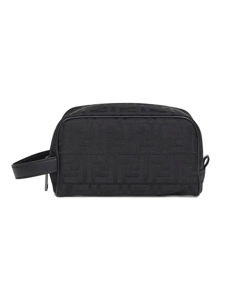 Fendi Ff Padded Handle Shoulder Bag Black