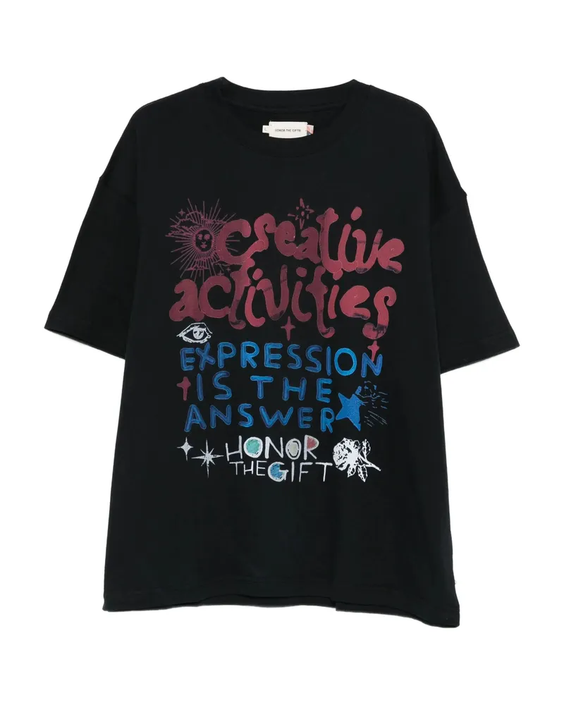 Honor The Gift Graphic-print T-shirt Black