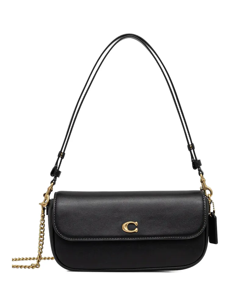 Coach Brook Flap Chain Bag Black