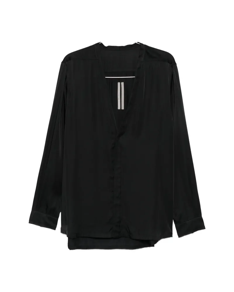 Rick Owens Larry V-neck Blouse Black