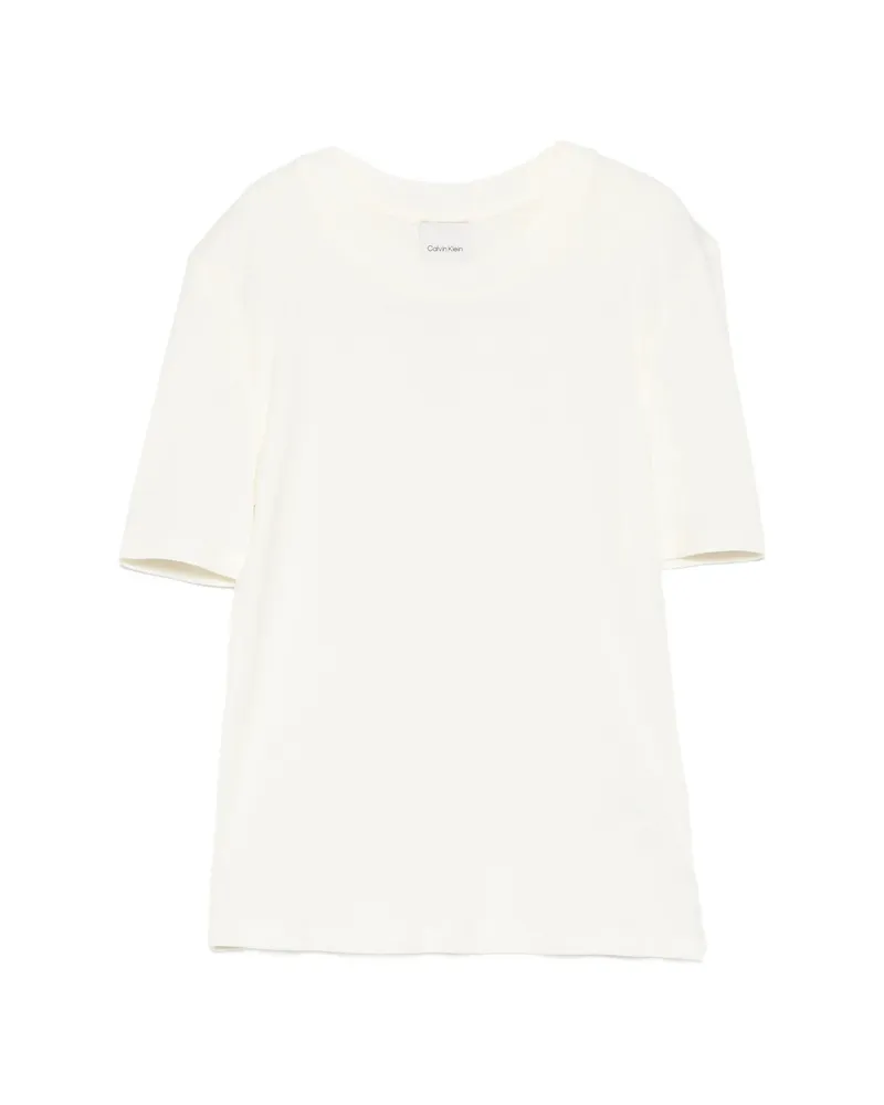 Calvin Klein Ribbed T-shirt Neutrals