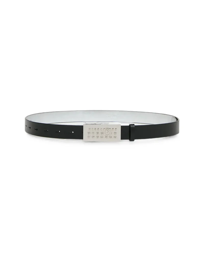 Maison Margiela Plaque-detail Belt Black