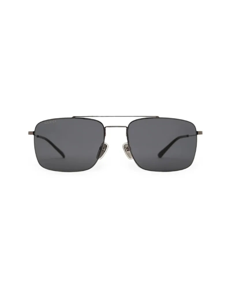 Gucci Rectangle-frame Sunglasses Grey