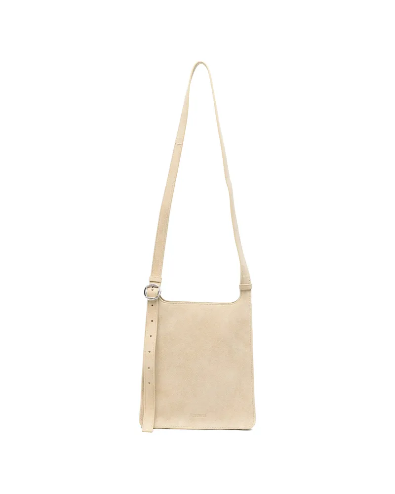 Jacquemus Buckle-detail Messenger Bag Neutrals