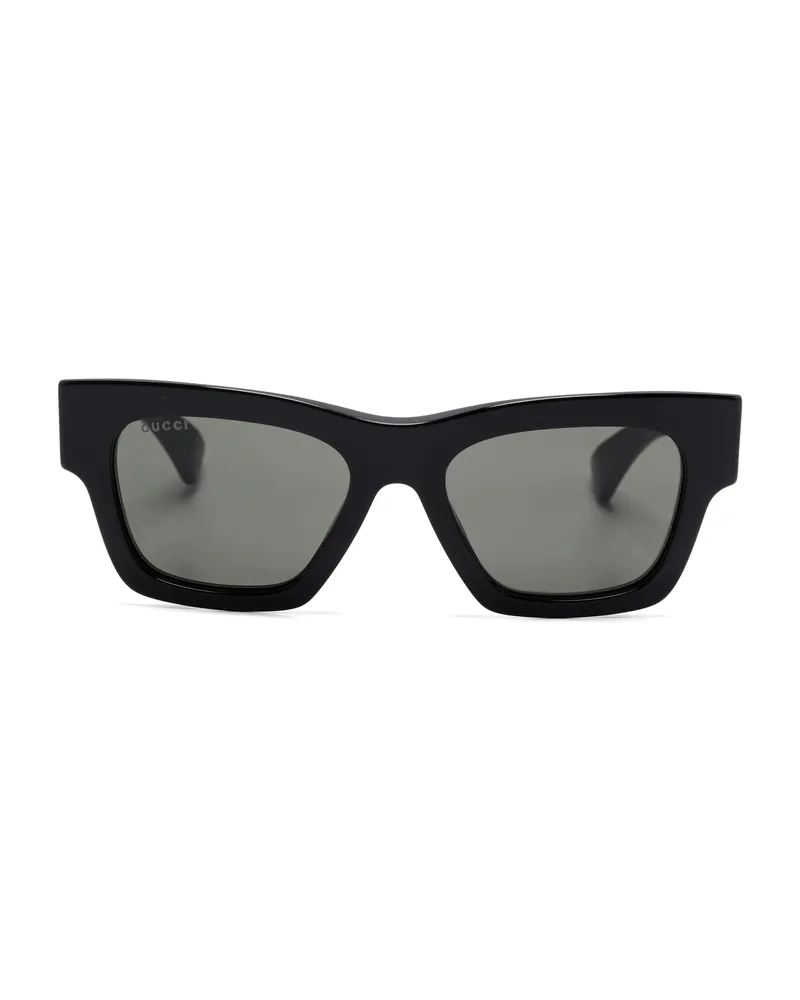 Gucci Rectangle-frame Sunglasses Black