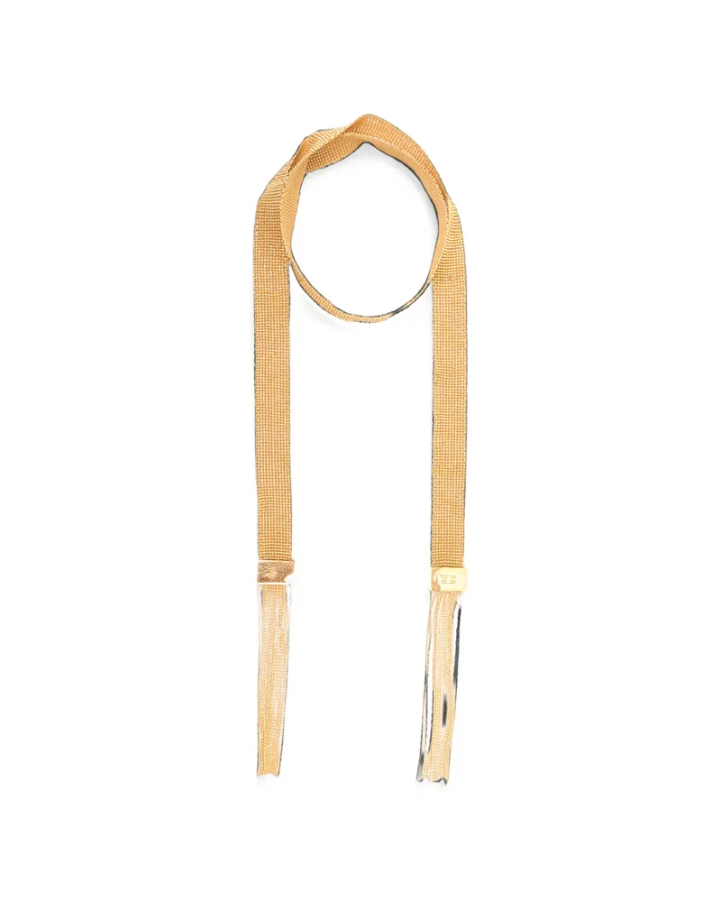Elisabetta Franchi Fringe-detail Necklace Gold