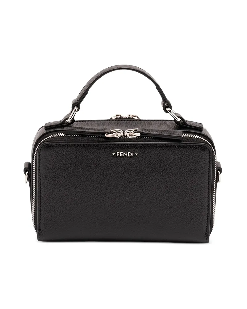 Fendi Leather Tote Bag Black
