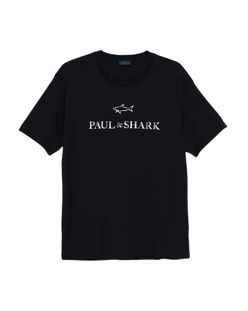 Paul & Shark Logo-print T-shirt Blue