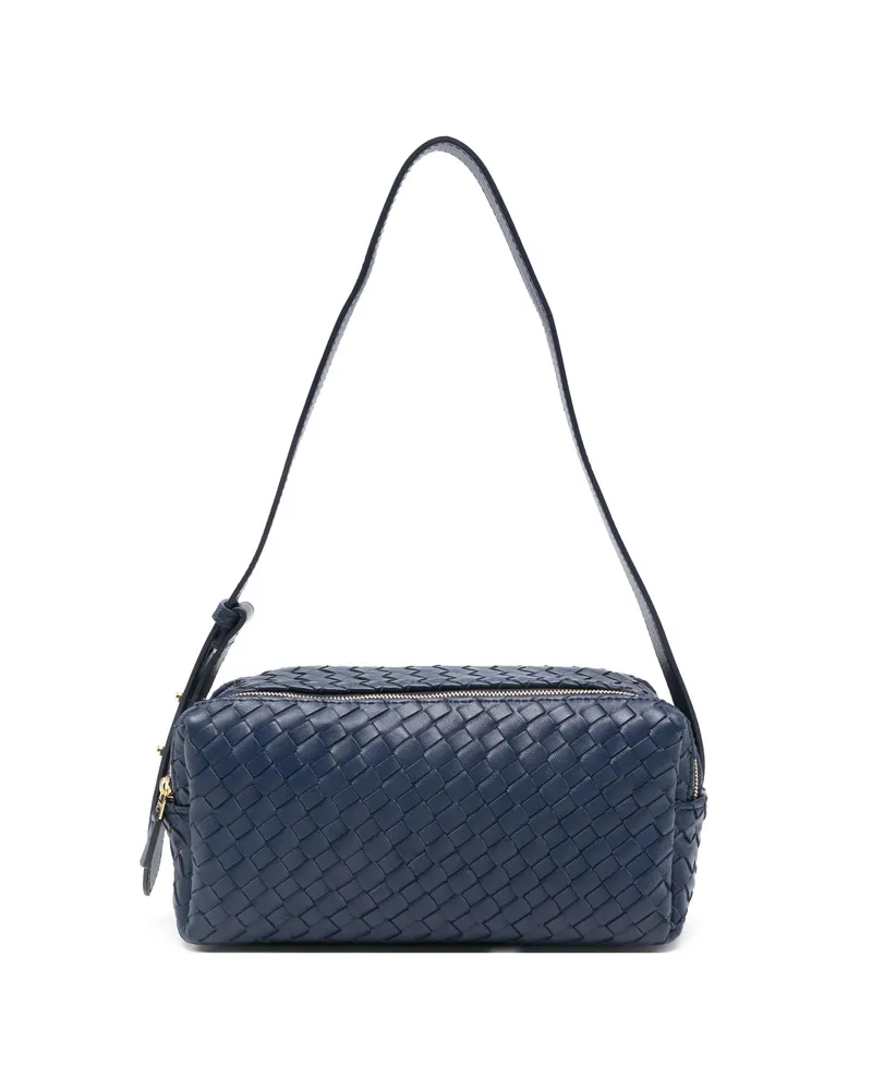 Elleme Woven-leather Shoulder Bag Blue